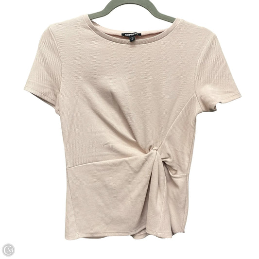 Top Short Sleeve By Express In Pink, Size: S
