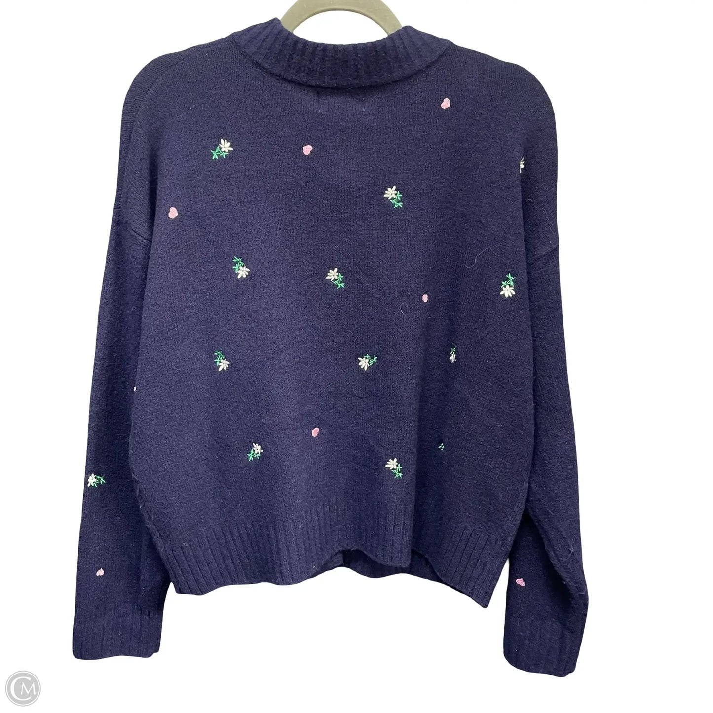 Sweater Cardigan By Universal Thread In Navy, Size: M