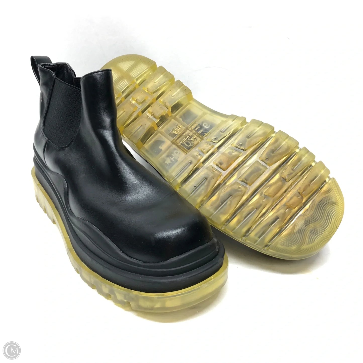 Boots Ankle Flats By Clothes Mentor In Black, Size: 10