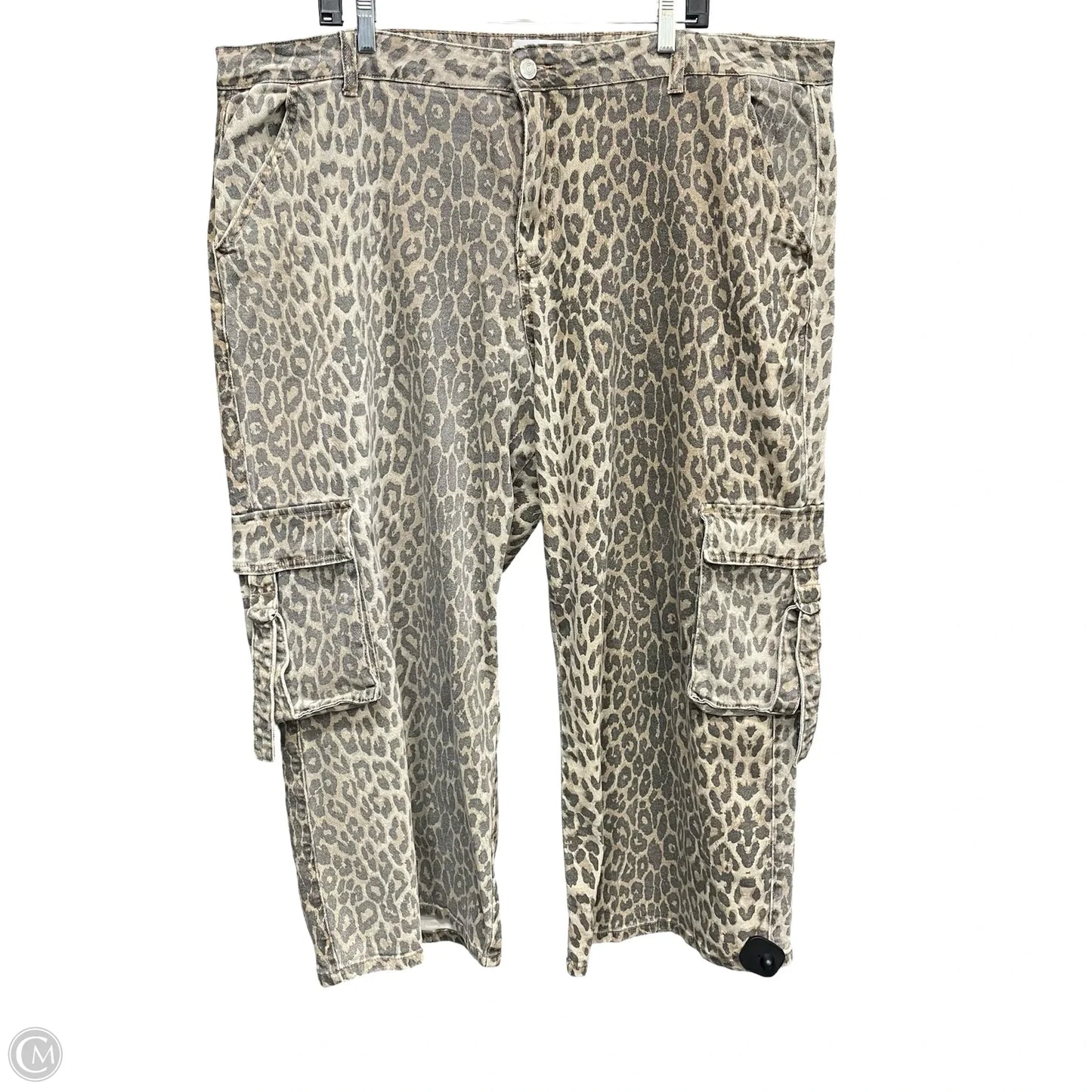 Jeans Cropped By Clothes Mentor In Leopard Print, Size: 22