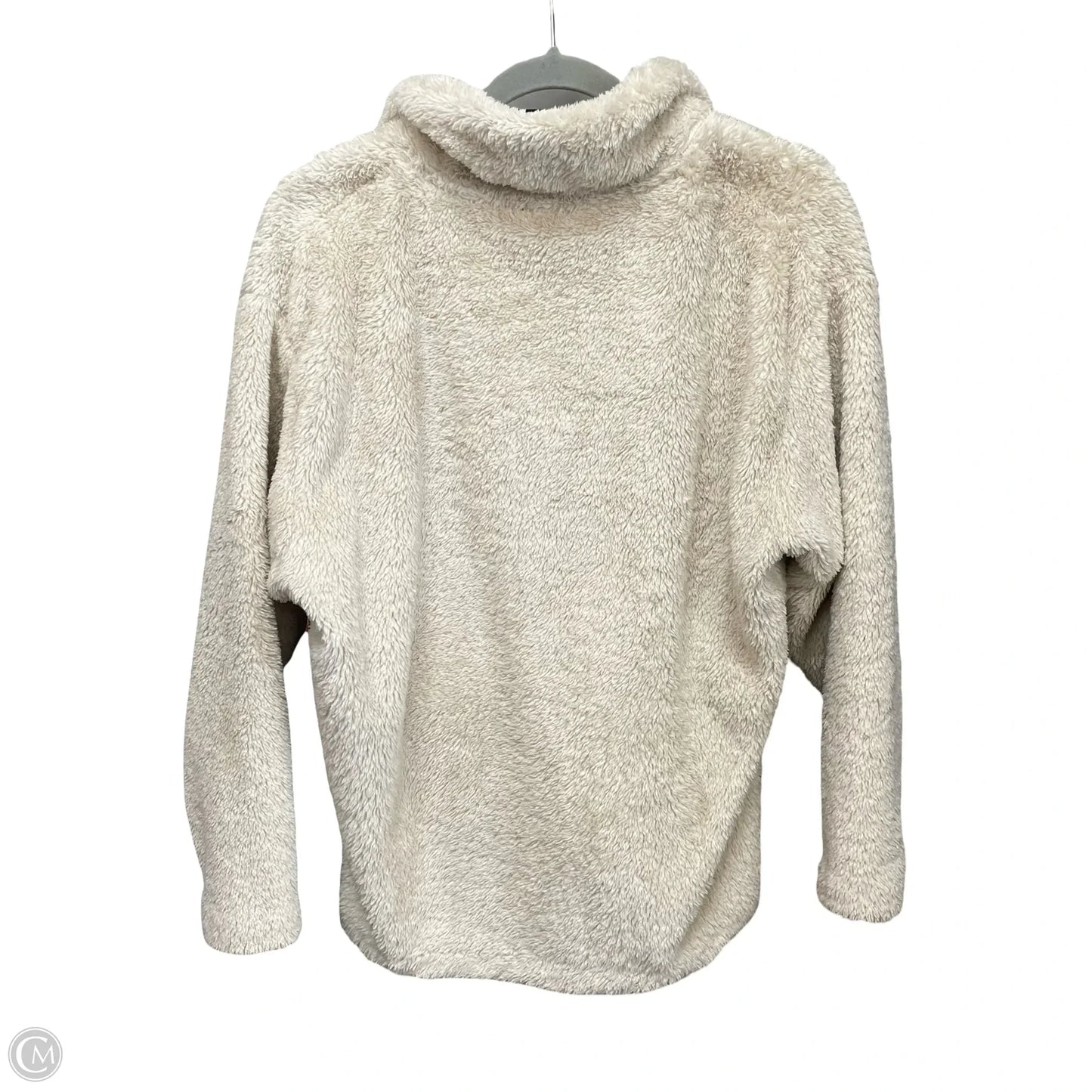 Jacket Fleece By Express In Beige, Size: Xs