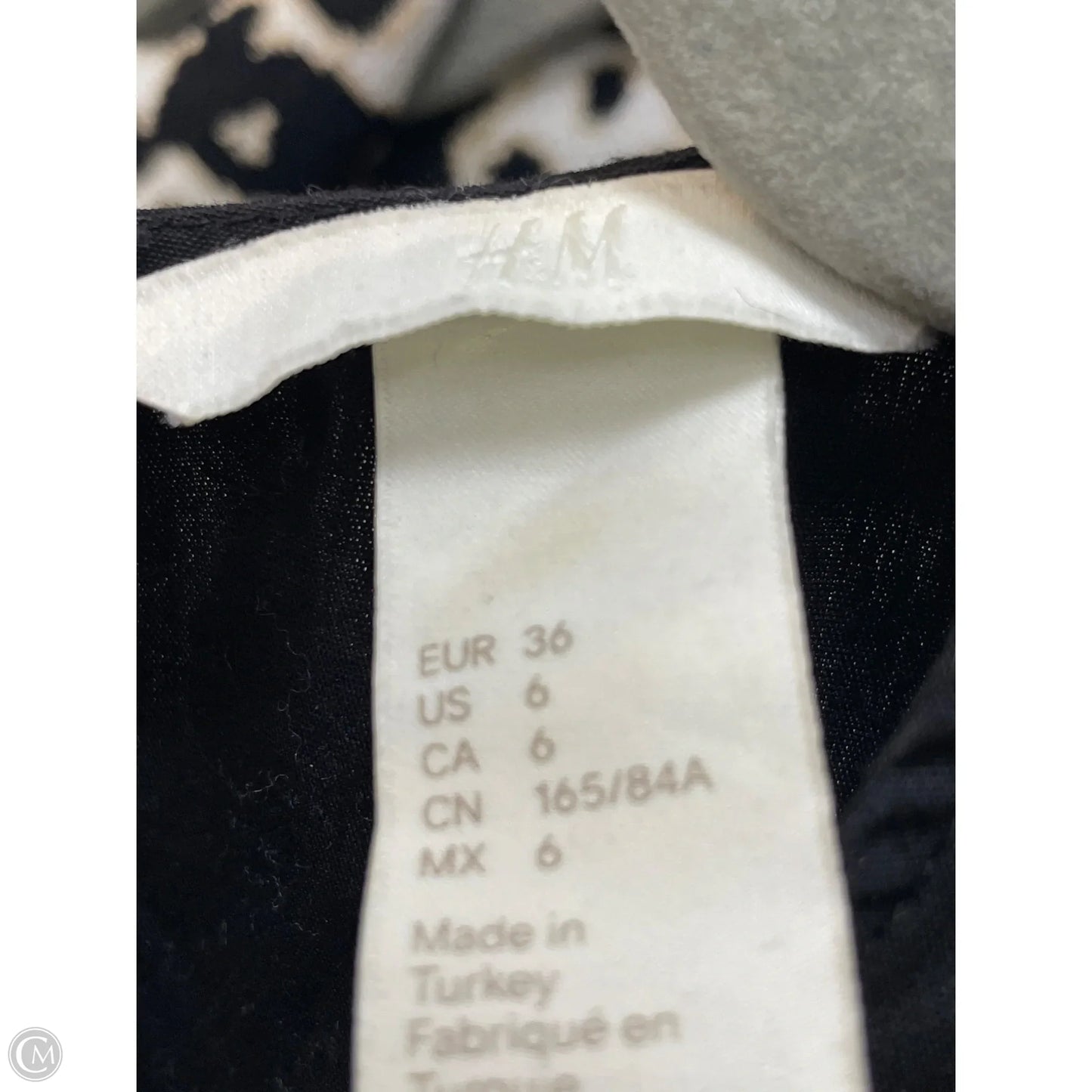 Top Long Sleeve By H&m In Black, Size: S