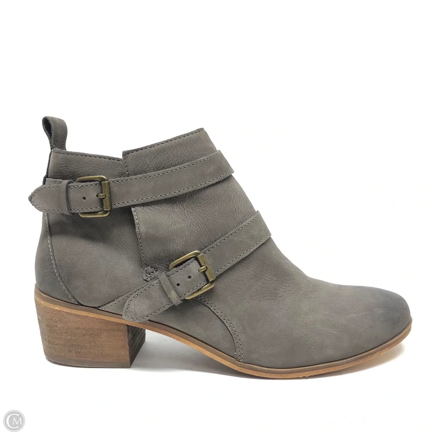 Boots Ankle Heels By Susina In Grey, Size: 9