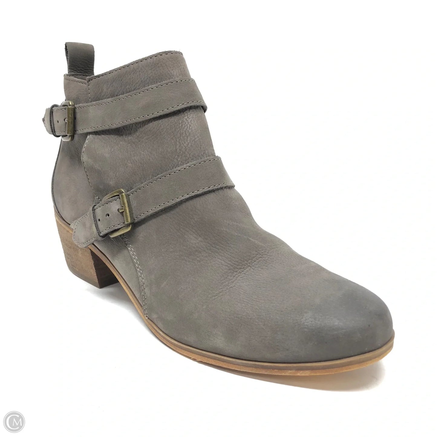 Boots Ankle Heels By Susina In Grey, Size: 9