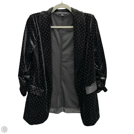 Blazer By Clothes Mentor In Black & Gold, Size: S