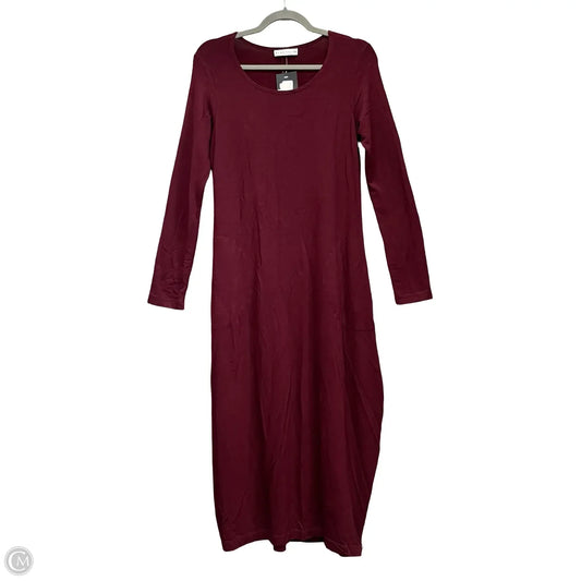 Dress Casual Midi By Bryn Walker In Maroon, Size: S