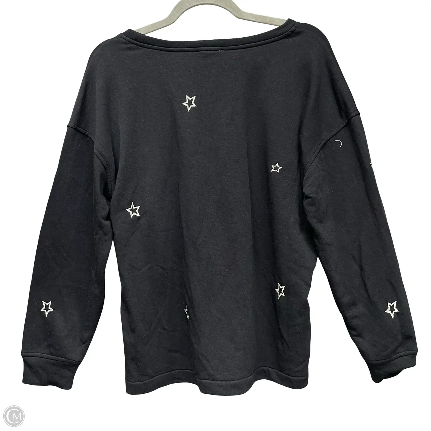 Sweatshirt Crewneck By Loft In Black, Size: S