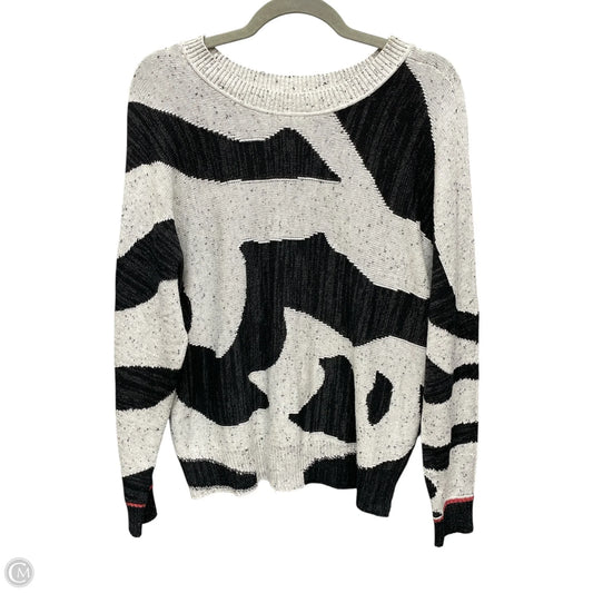 Sweater By Nic + Zoe In Black & Grey, Size: S