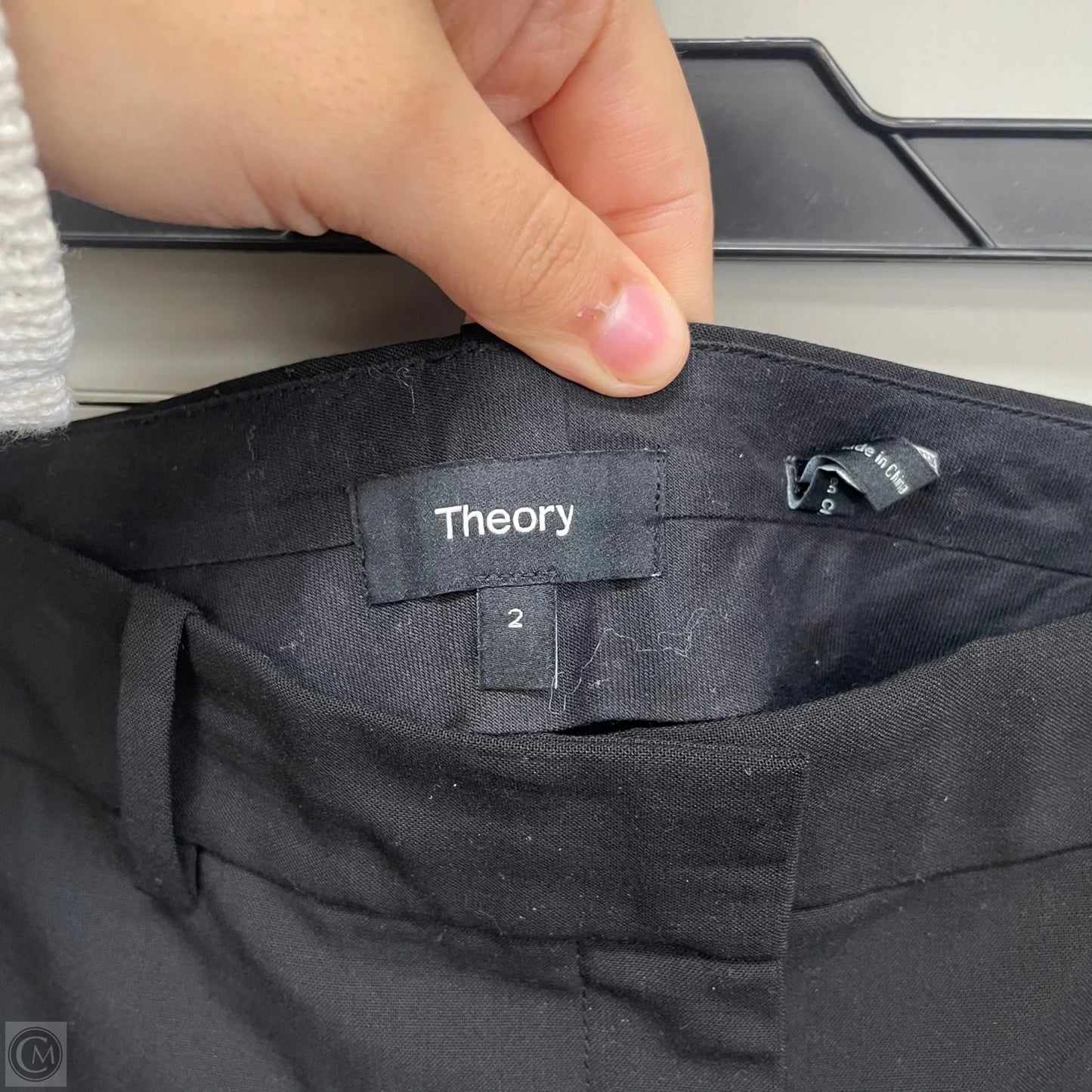 Pants Cropped By Theory In Black, Size: 2