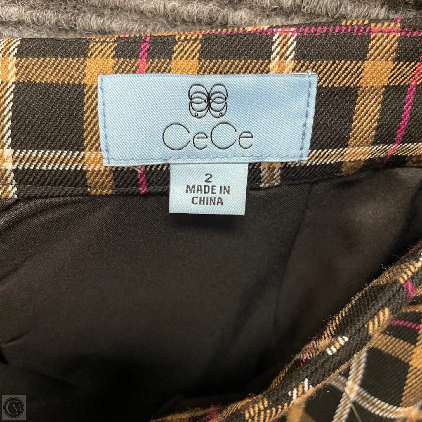 Skirt Mini & Short By Cece In Plaid Pattern, Size: 2