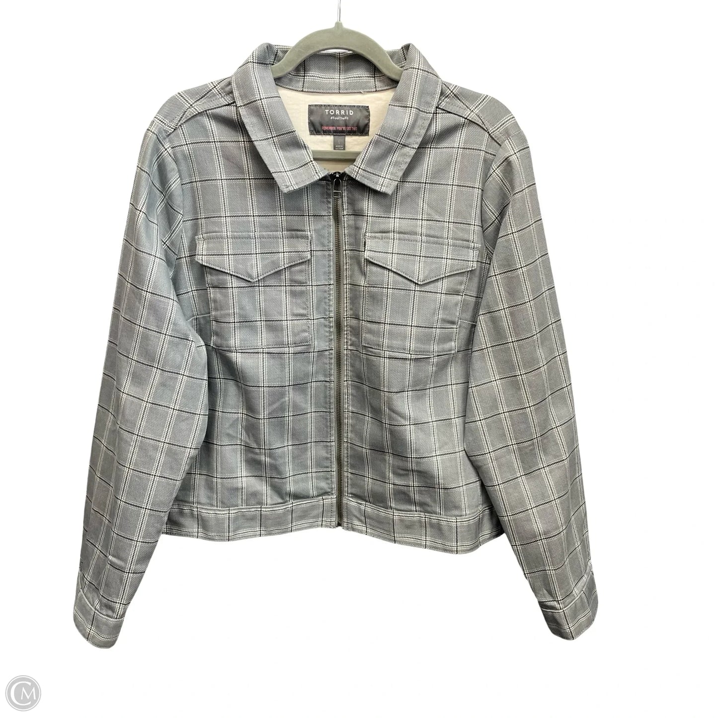 Jacket Other By Torrid In Grey, Size: 1x