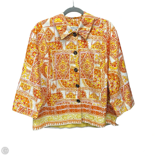 Jacket Other By Coldwater Creek In Orange & Yellow, Size: 18