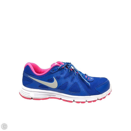Shoes Athletic By Nike In Blue & Pink, Size: 8.5