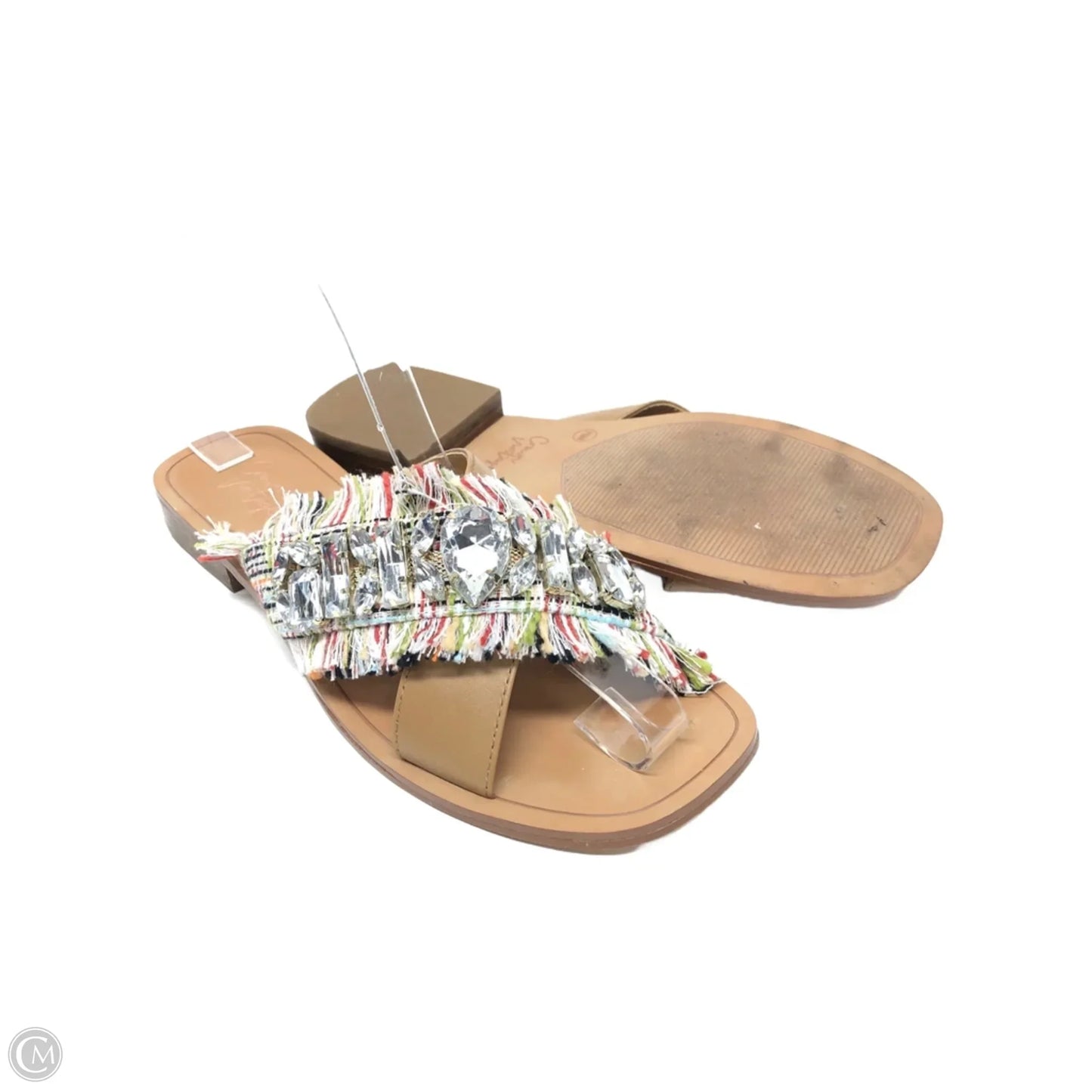 Sandals Flats By Crown Vintage In Tan, Size: 7.5