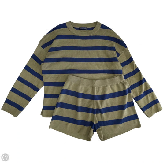 Shorts Set By Merokeety In Blue & Green, Size: L