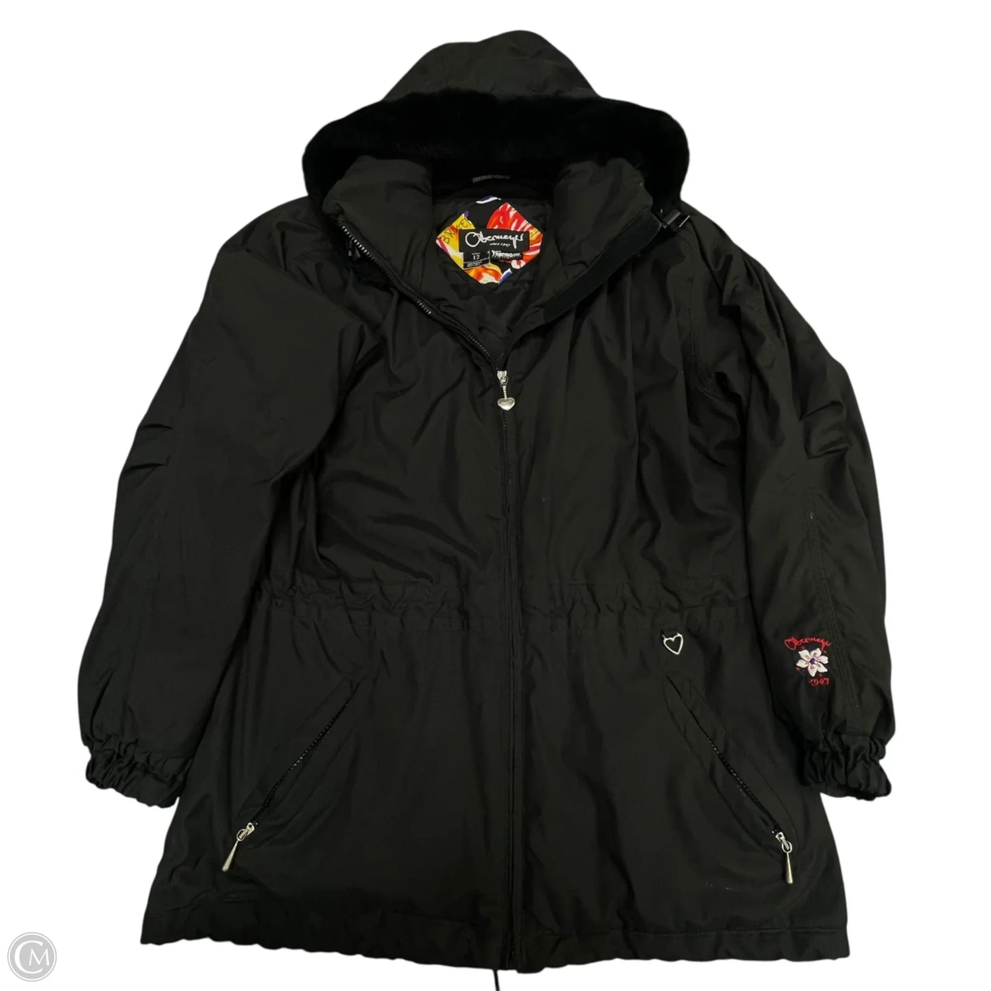 Coat Parka By Cmb In Black, Size: 12