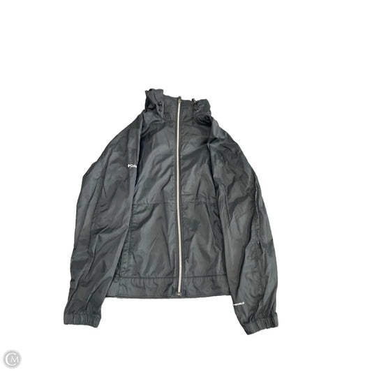 Jacket Windbreaker By Columbia In Black, Size: M