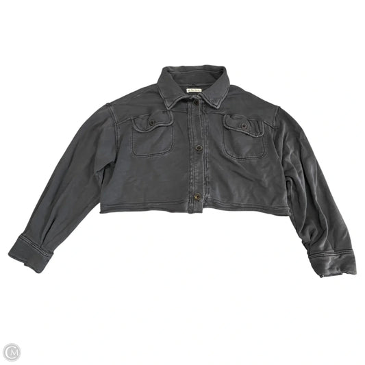 Jacket Shirt By We The Free In Grey, Size: L