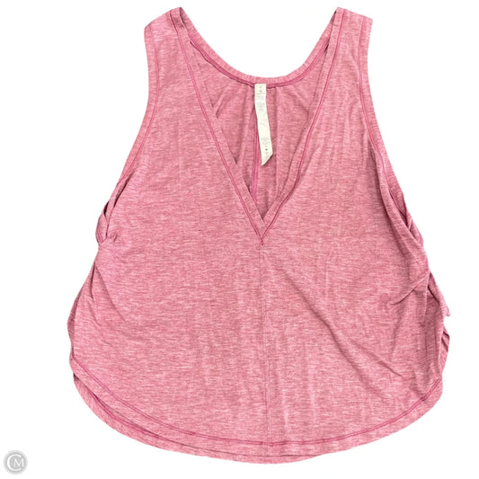 Athletic Tank Top By Lululemon In Mauve, Size: 6