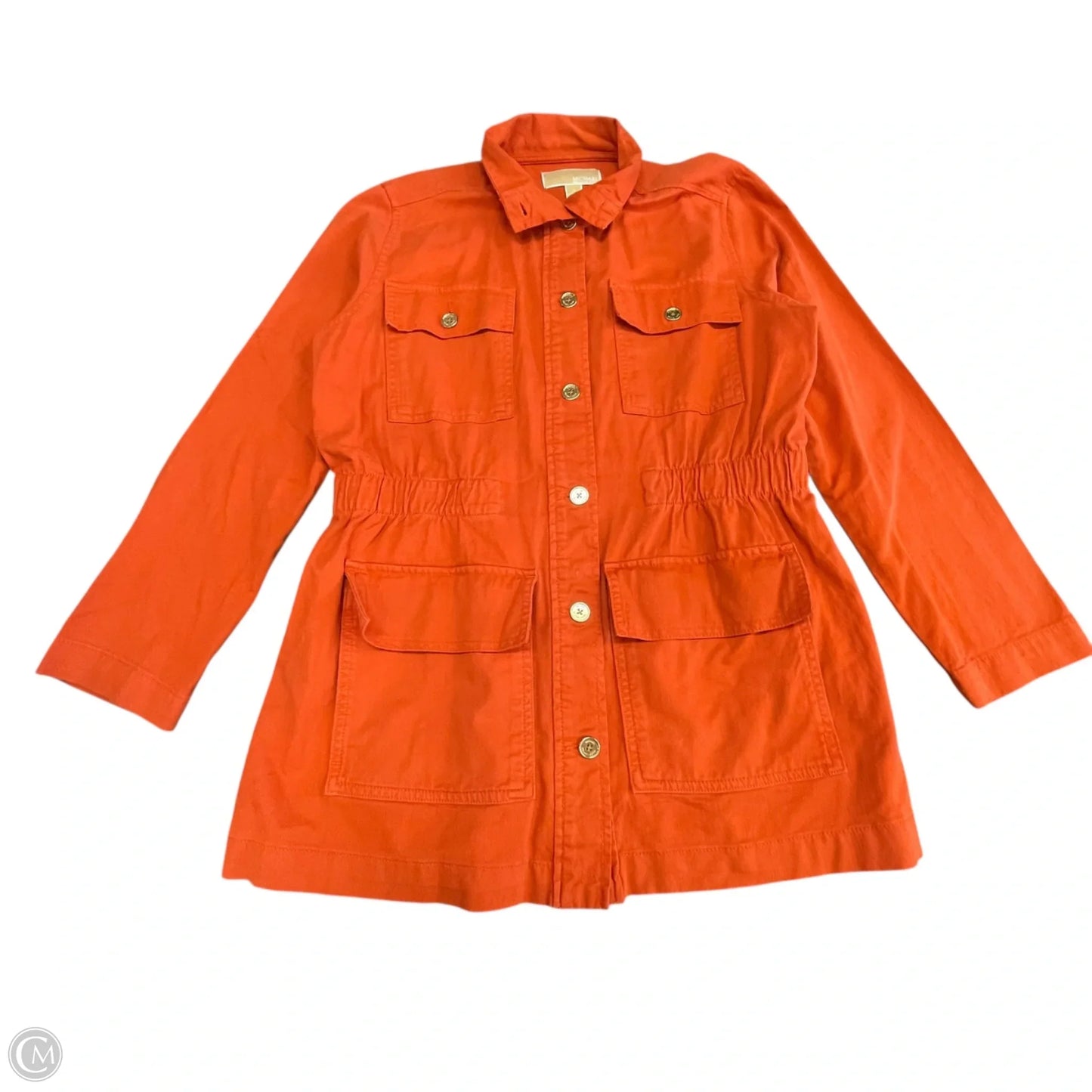Jacket Utility By Michael By Michael Kors In Orange, Size: M