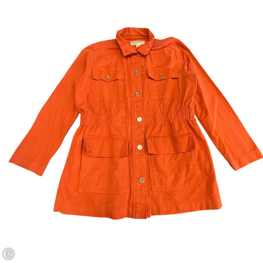 Jacket Utility By Michael By Michael Kors In Orange, Size: M