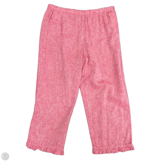 Pants Linen By For Cynthia In Pink, Size: Mp