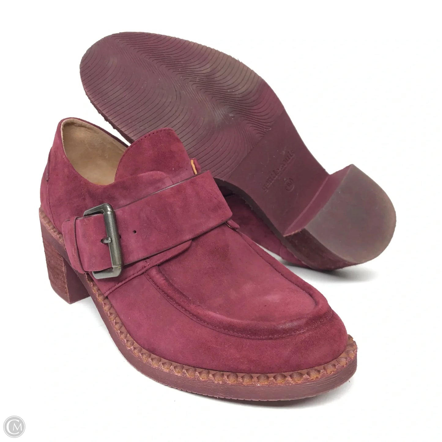 Shoes Heels Block By Gentle Souls In Purple & Red, Size: 9