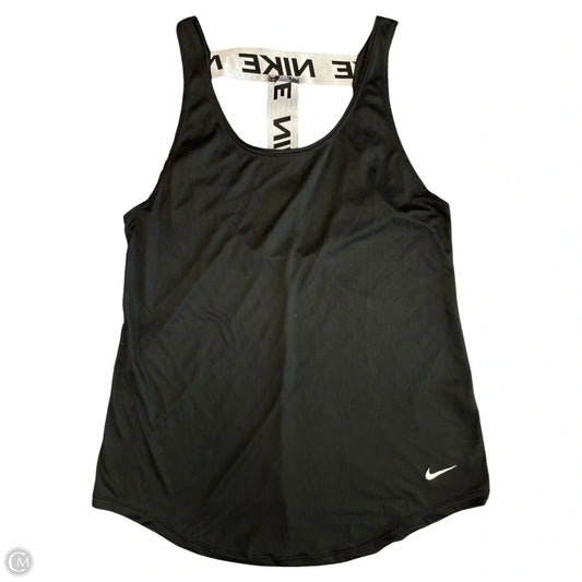 Athletic Tank Top By Nike Apparel In Black, Size: S