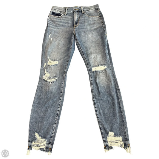 Jeans Skinny By Good American In Blue Denim, Size: 8