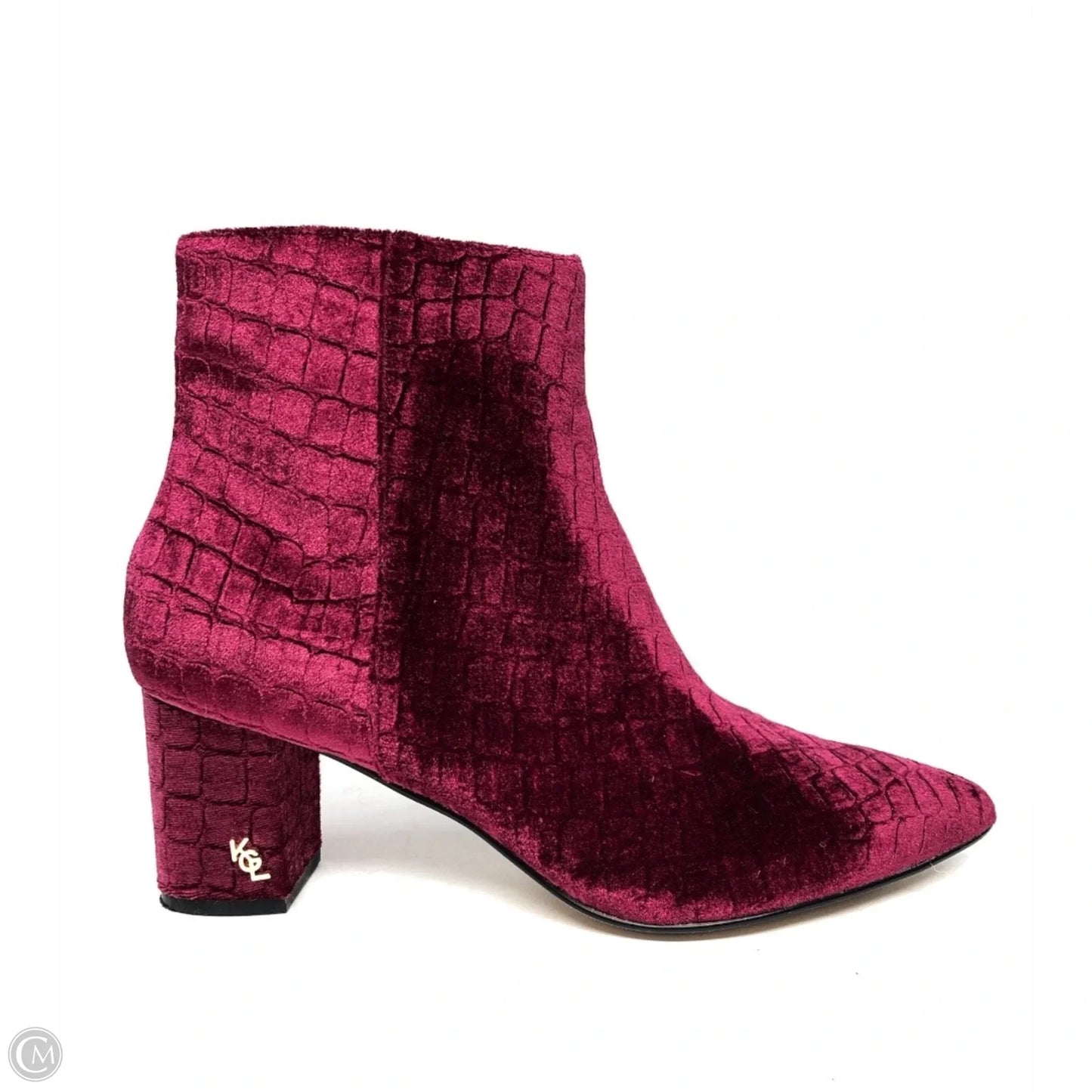 Boots Designer By Kurt Geiger In Pink & Red, Size: 8