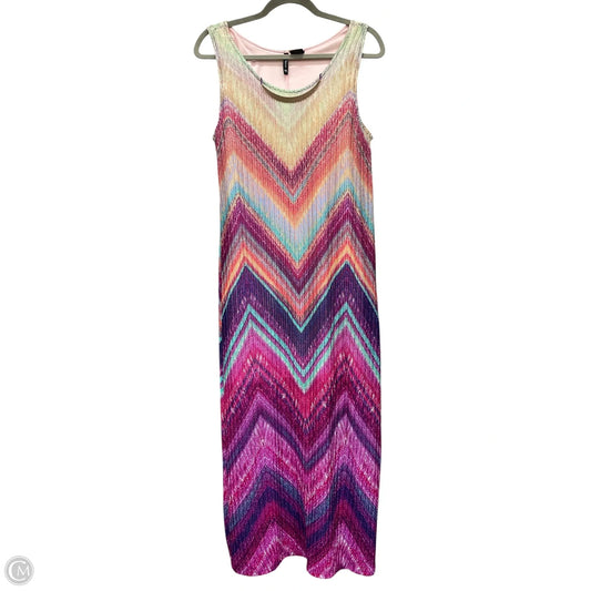Dress Casual Midi By New Directions In Multi-colored, Size: Lp