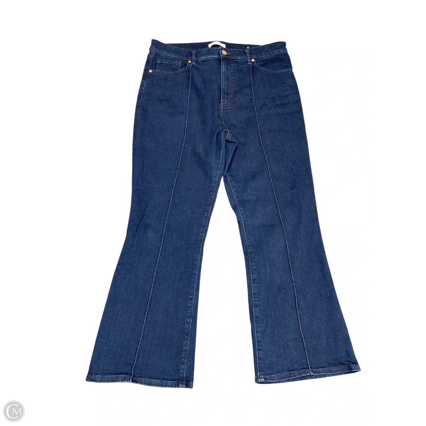 Jeans Cropped By Loft In Blue Denim, Size: 12