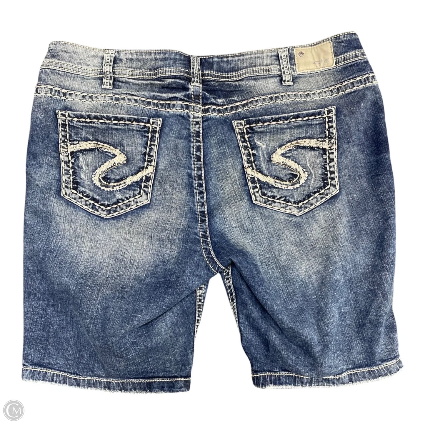 Shorts By Silver In Blue Denim, Size: 22