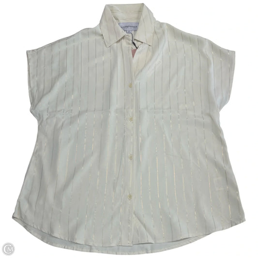 Top Short Sleeve By Cmc In Beige, Size: M