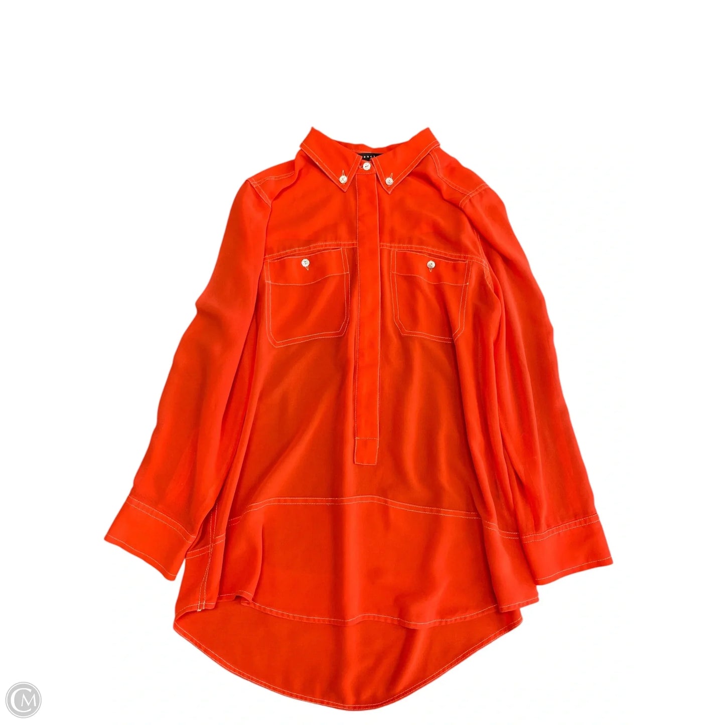 Blouse Long Sleeve By Sanctuary In Orange, Size: M