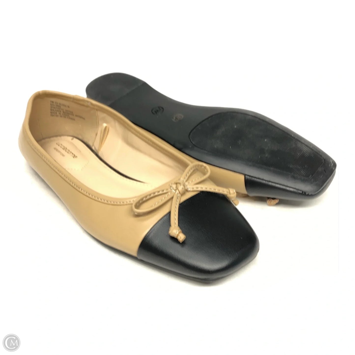 Shoes Flats By Liz Claiborne In Black & Tan, Size: 7