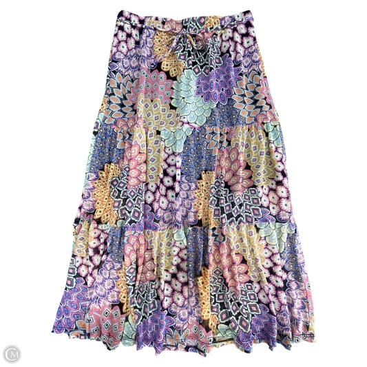 Skirt Midi By Clothes Mentor In Multi-colored, Size: S