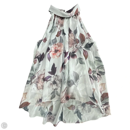 Blouse Sleeveless By Joseph Ribkoff In Floral Print, Size: 8