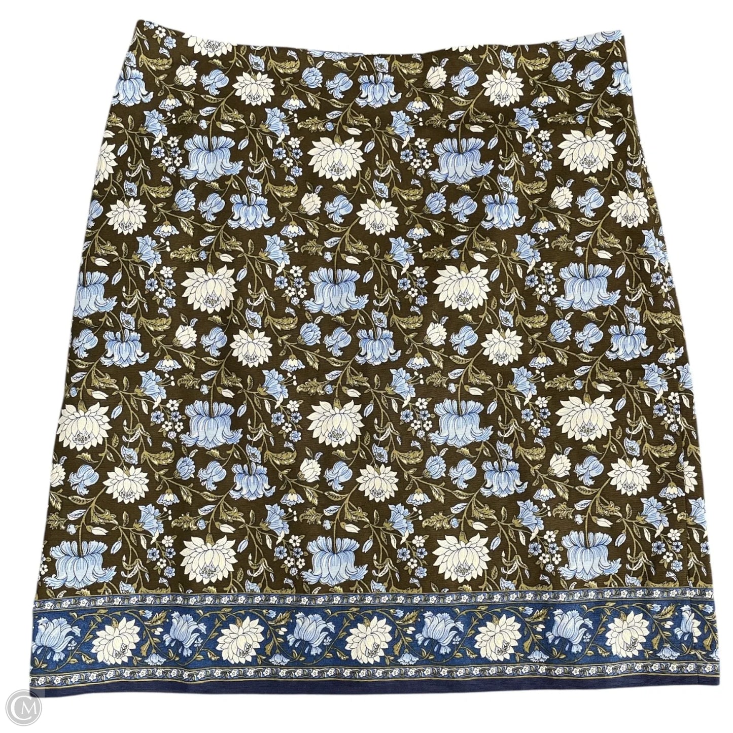 Skirt Mini & Short By Talbots In Blue & Brown, Size: 6