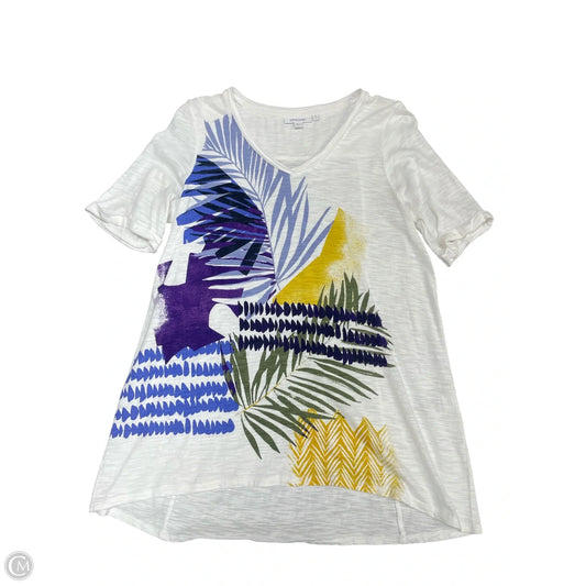 Top Short Sleeve By Chicos In Multi-colored, Size: S