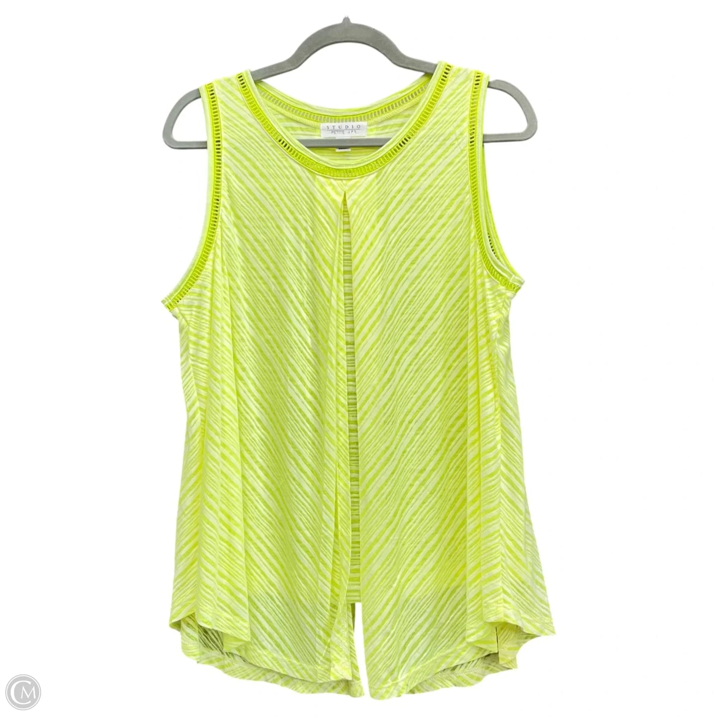 Top Sleeveless By Studio In Chartreuse, Size: Lp
