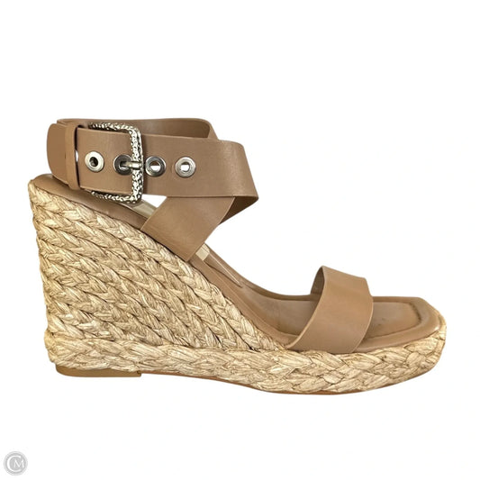 Sandals Heels Wedge By Dolce Vita In Tan, Size: 7.5