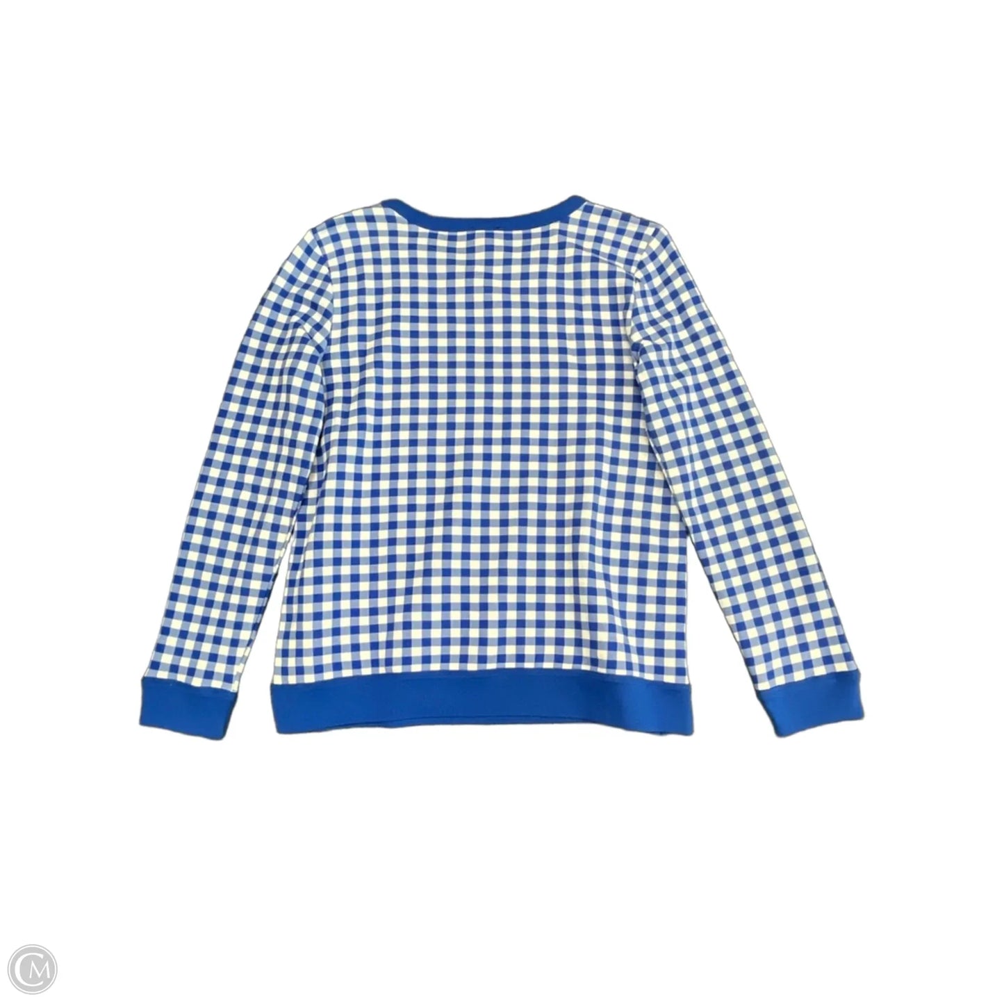 Sweatshirt Crewneck By Talbots In Blue & White, Size: S