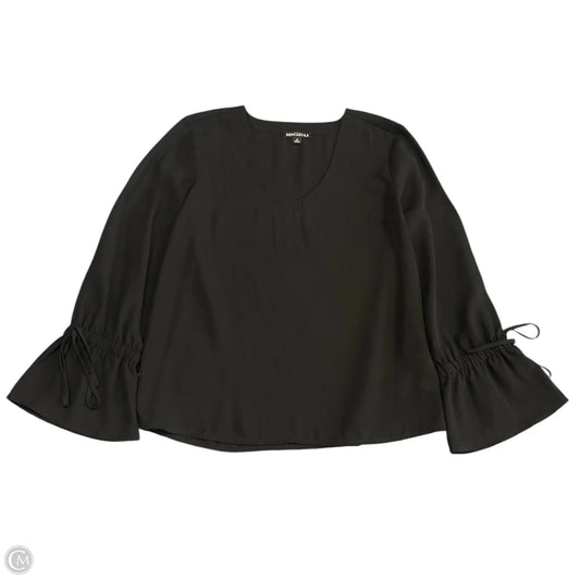 Blouse Long Sleeve By J. Crew In Black, Size: 4