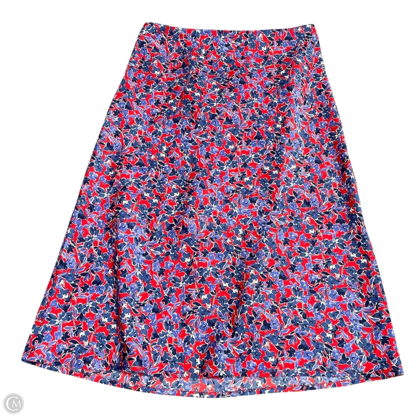 Skirt Midi By J. Crew In Blue & Red, Size: Sp