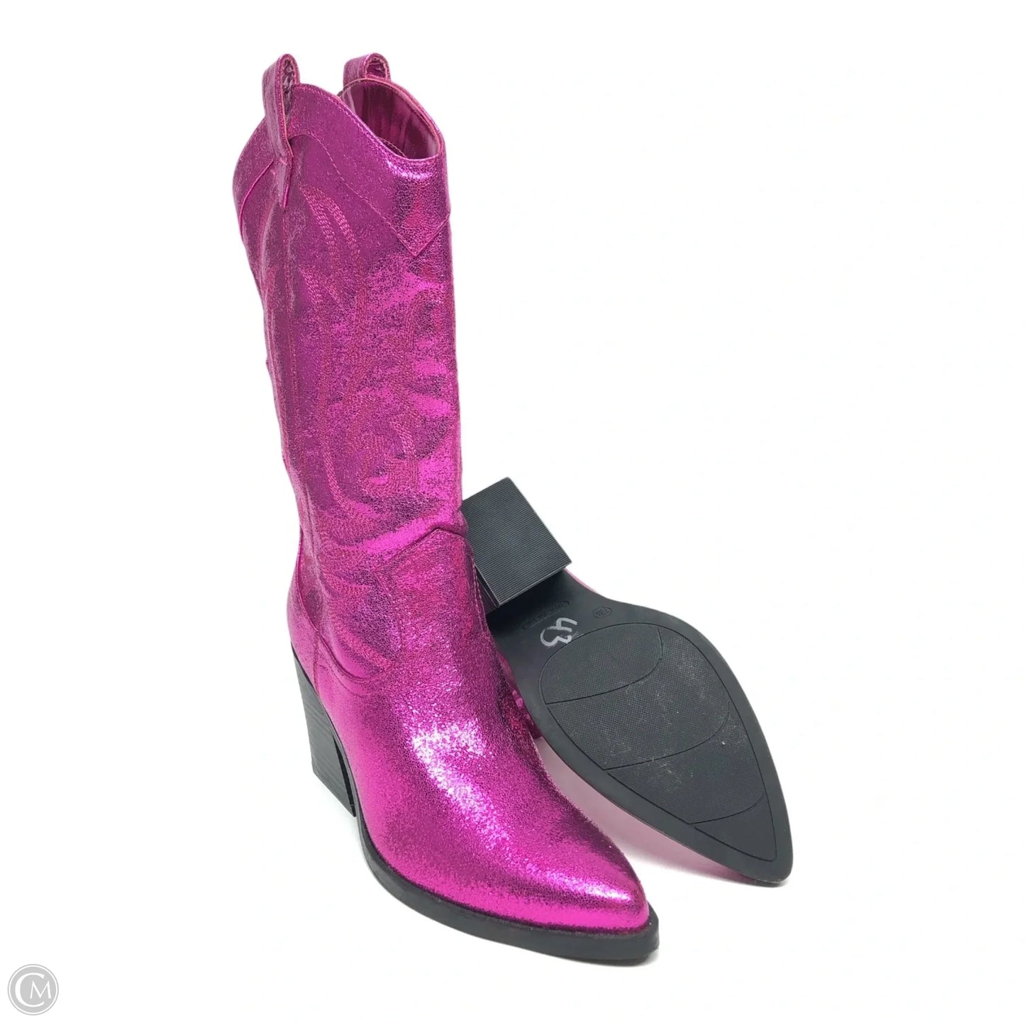 Boots Western By Nine West In Pink, Size: 7.5