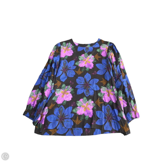 Top Long Sleeve By Cmc In Floral Print, Size: S