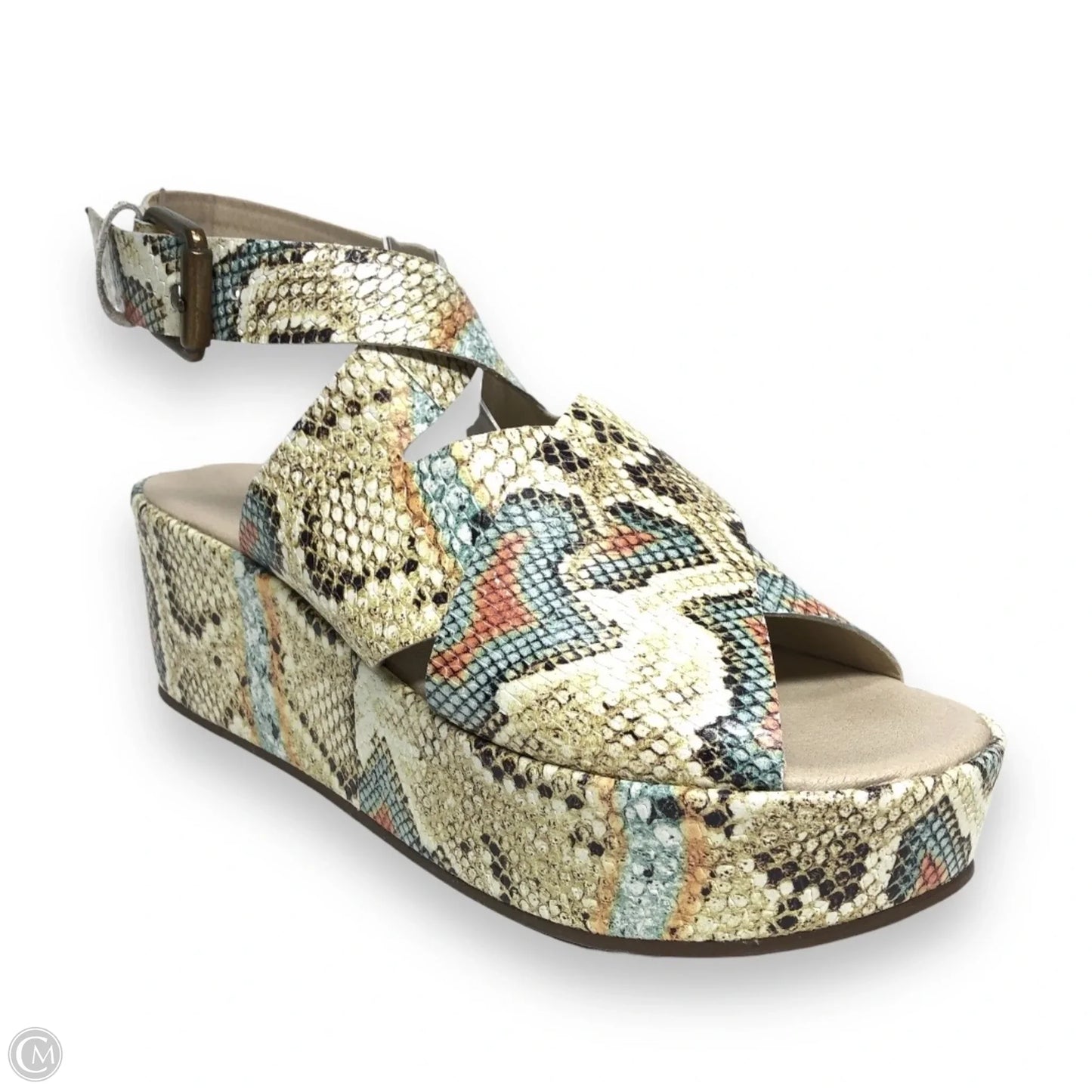 Sandals Heels Wedge By Matisse In Snakeskin Print, Size: 7