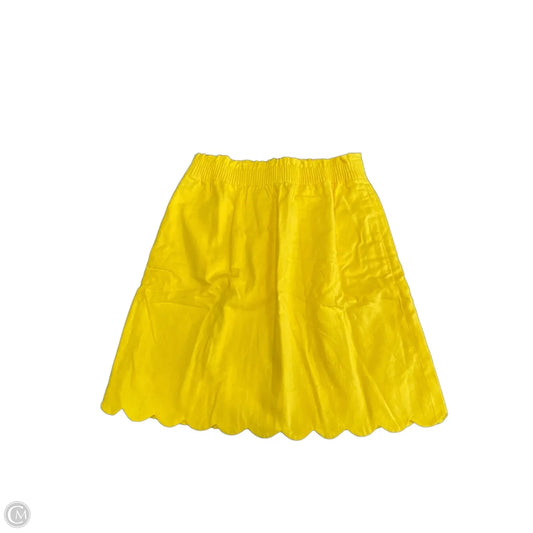 Skirt Mini & Short By J. Crew In Yellow, Size: 0p