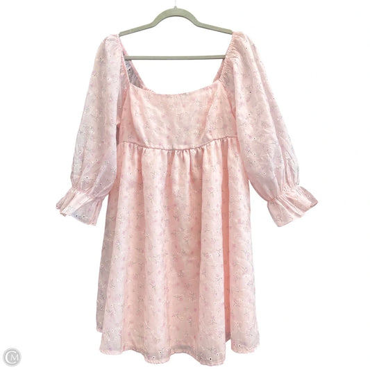 Dress Casual Short By Clothes Mentor In Pink, Size: L